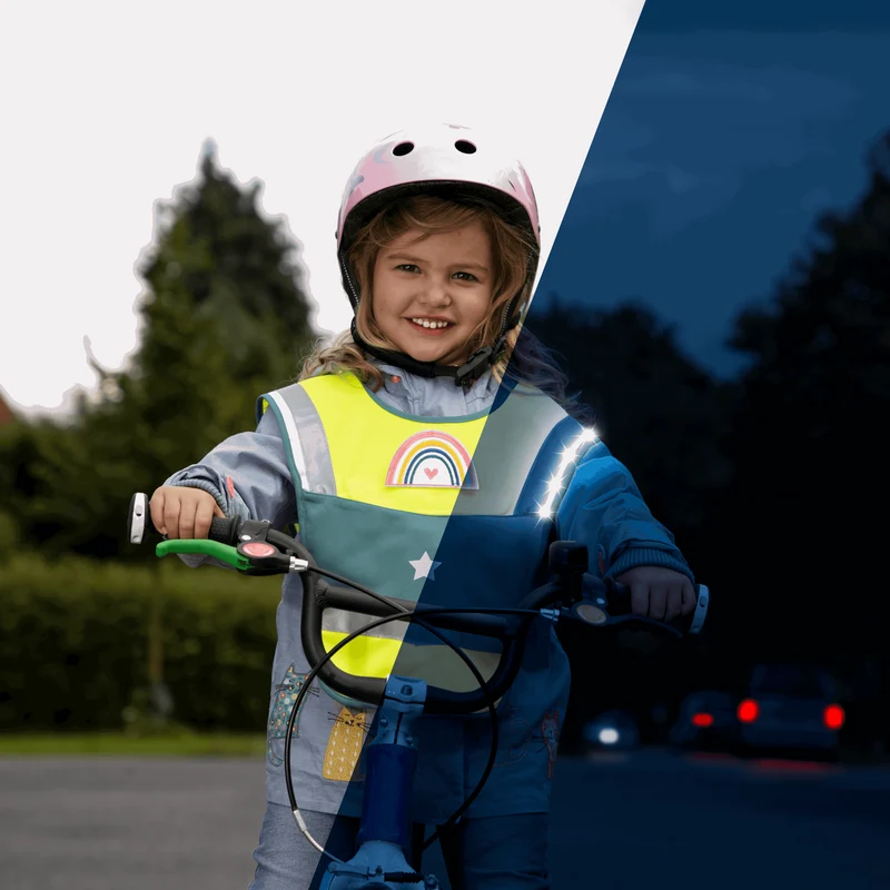 LED Warncape für Kinder