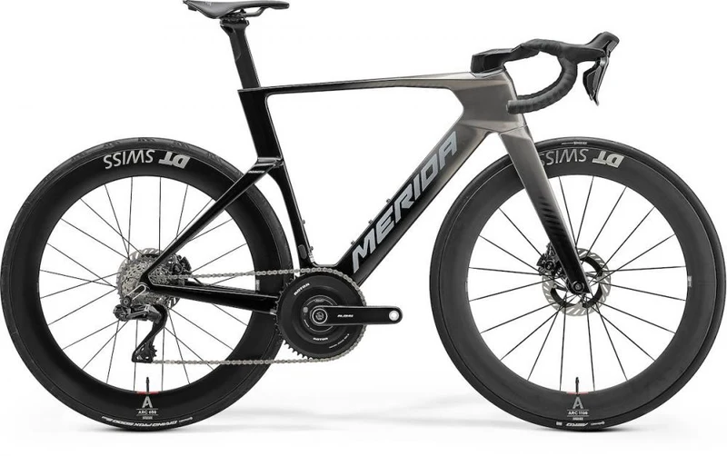 MERIDA REACTO ONE Aero-Rennrad Carbon Dura-Ace Di2 XXS Slate Grey Black