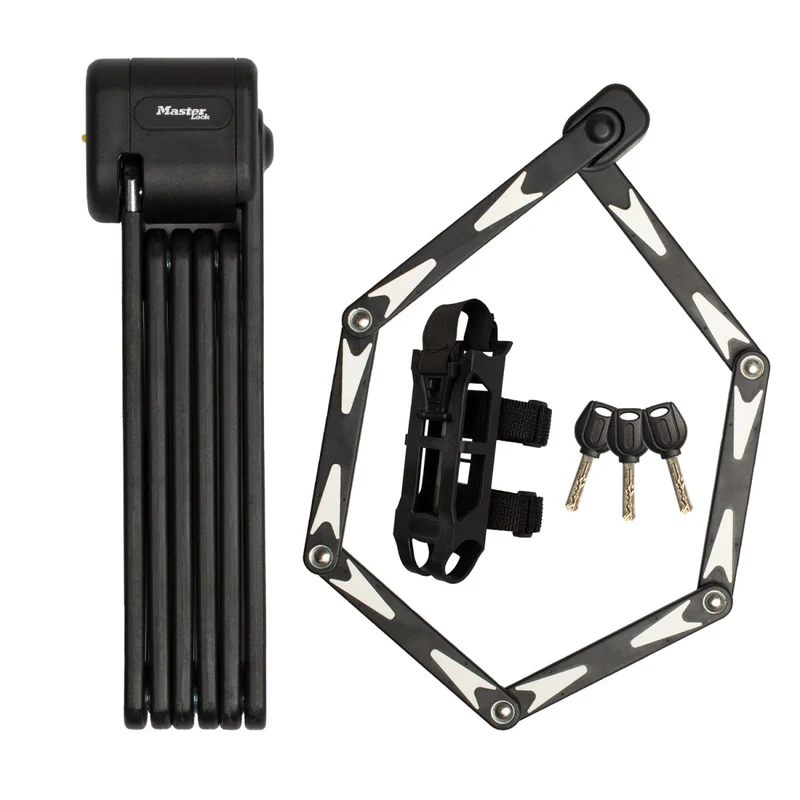 950mm long Folding Bike Lock that features 5mm diameter hardened steel links