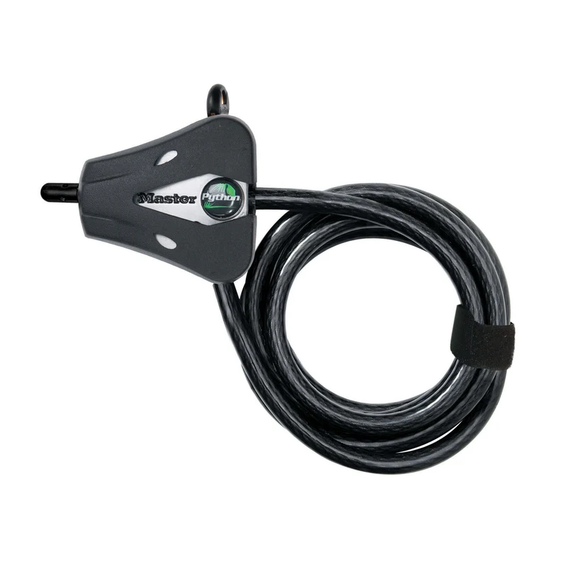 1,8m long x 5mm diameter Python™ adjustable locking cable; black