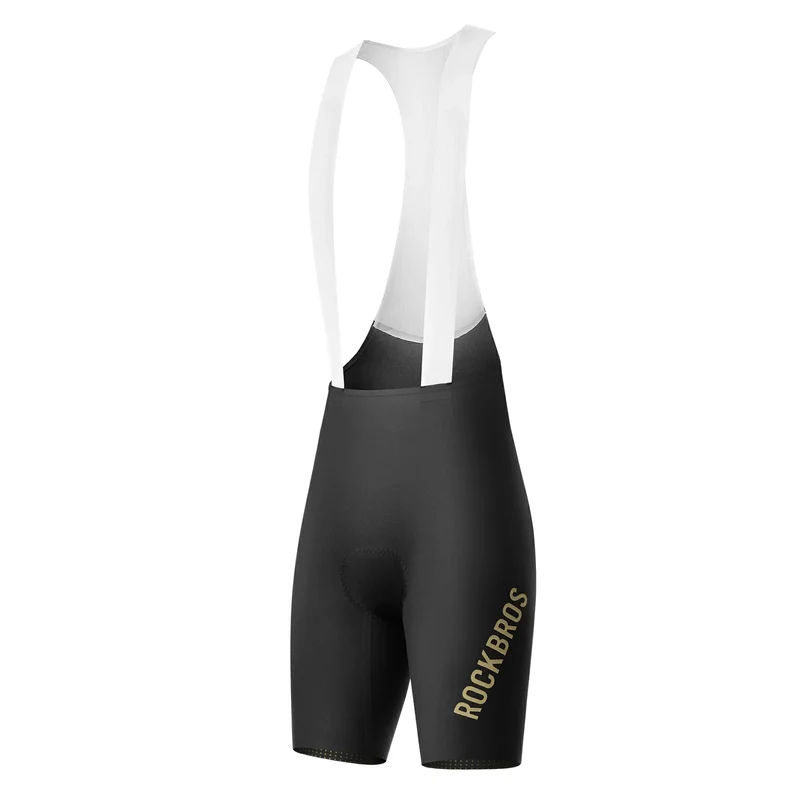 Herren Radlerhose mit Träger Gepolstert, Fahrradhose Kurz, Atmungsaktive schnelltrocknende