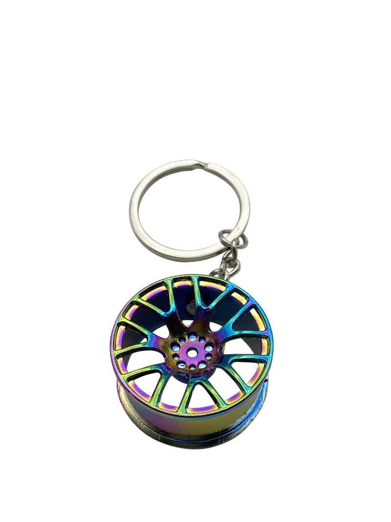 Anhänger für Schlüssel Modell Felge Rainbow