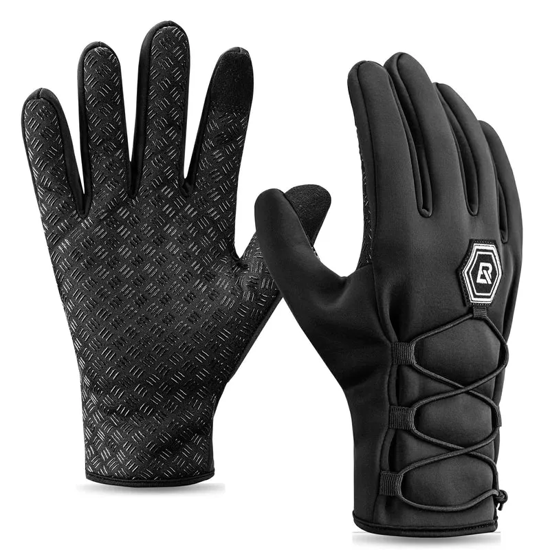 ROCKBROS Winter Fahrradhandschuhe Touchscreen Warme Håndsko