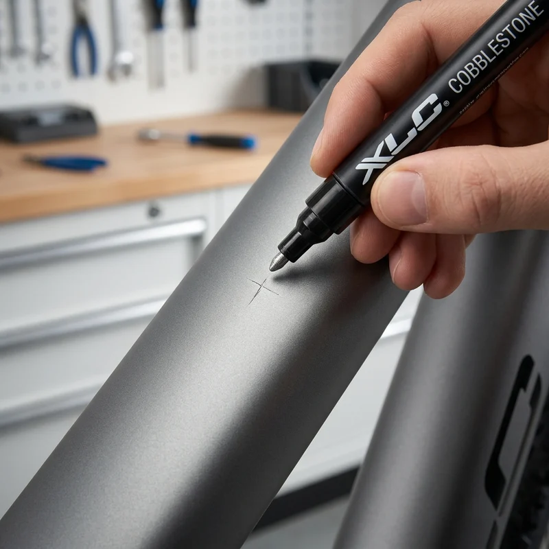 XLC Lackstift Cobblestone - Ausbesserungslack für Fahrradrahmen