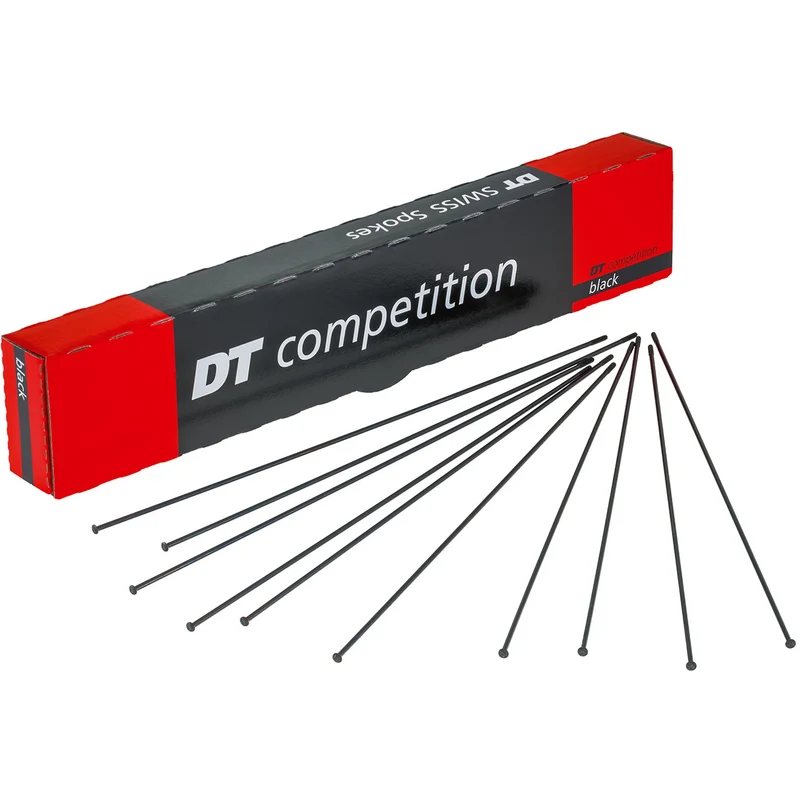 Competition Double Butted Straight Pull Spoke - Black