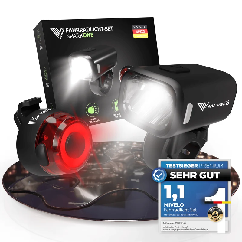 Fahrradlicht Set 50Lux „SPARK ONE“
