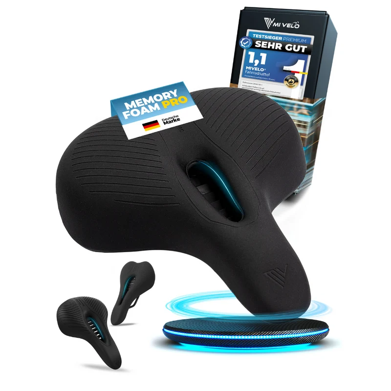 Ergonomischer Fahrradsattel mit Memory-Foam „City“
