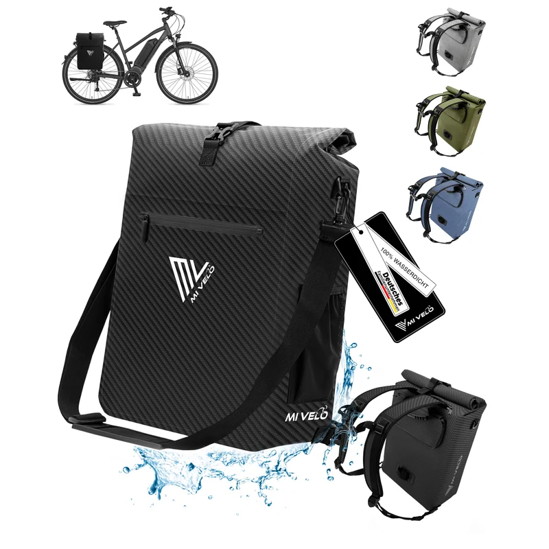 Fahrradtasche mit Rucksackfunktion 25L „MAGNUM“
