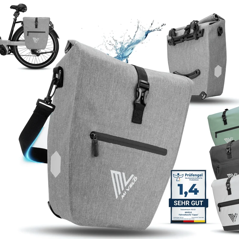 2in1 Fahrradtasche für Gepäckträger „CAPAX“ 25L