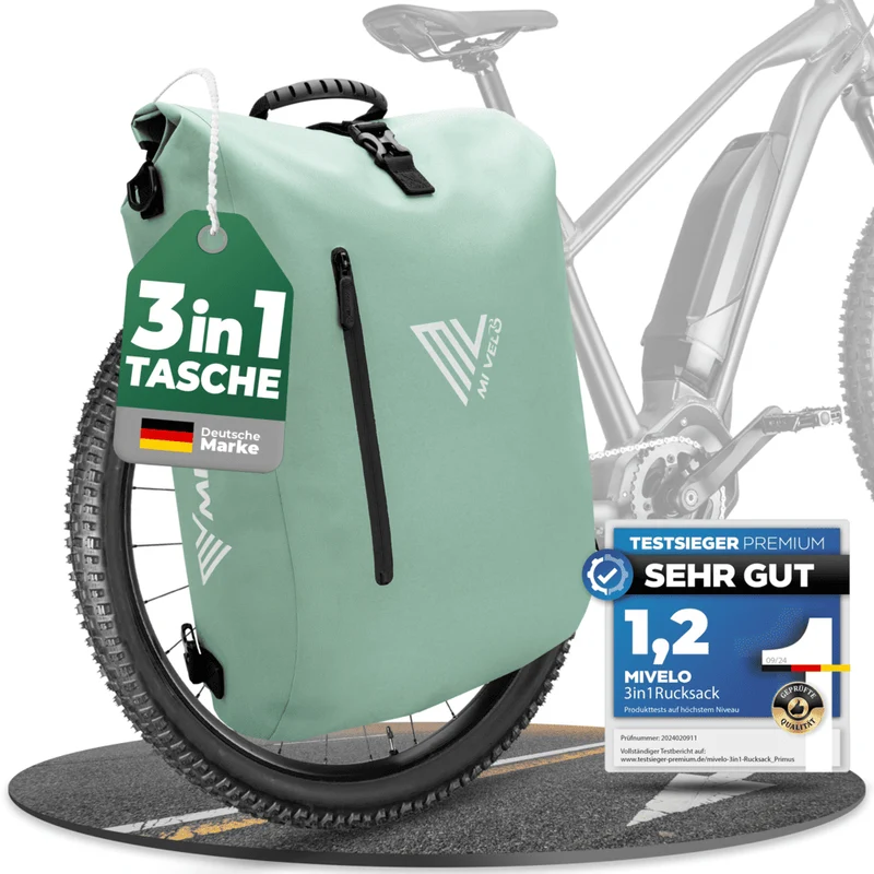 3in1 Fahrradtasche & Rucksack 20L „PRIMUS“