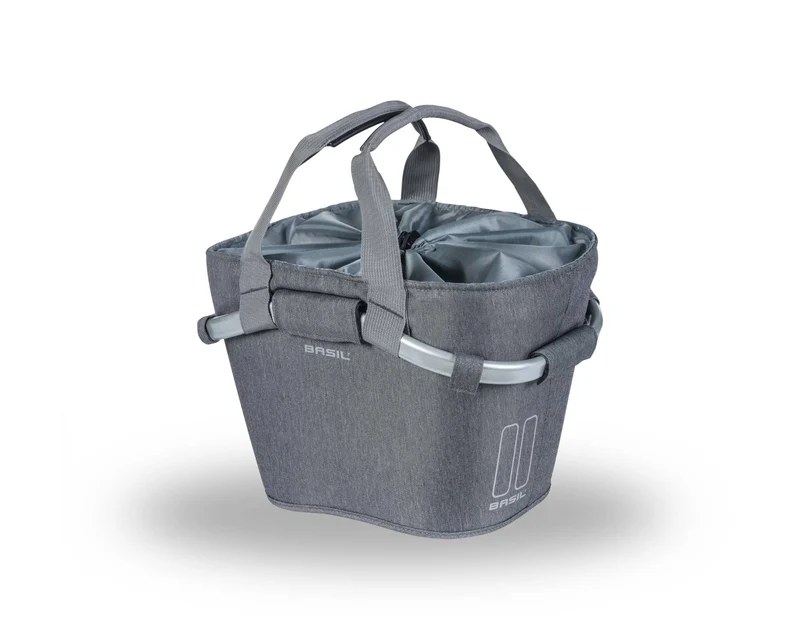 BASIL Korb "Carry All Front Basket" - Grey Melee