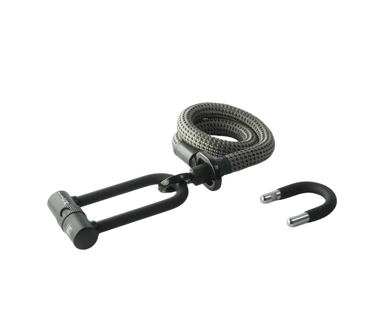 tex-lock Textlischloss "eyelet - Electric Grey" U/X-Lock - 80 cm