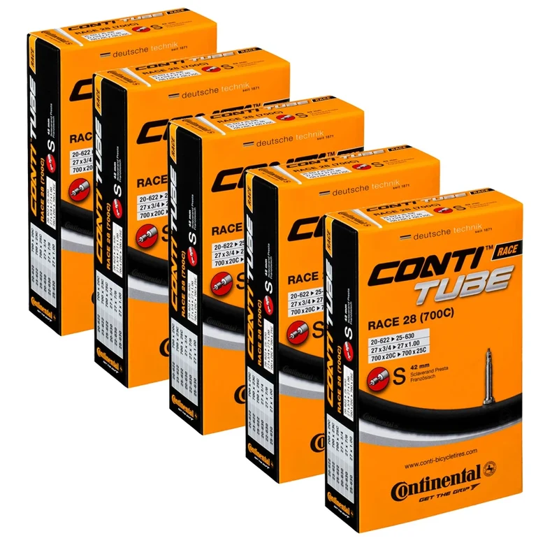 Race 28 Inner Tube 700x18/25 42mm Presta Pack of 5 Bundle