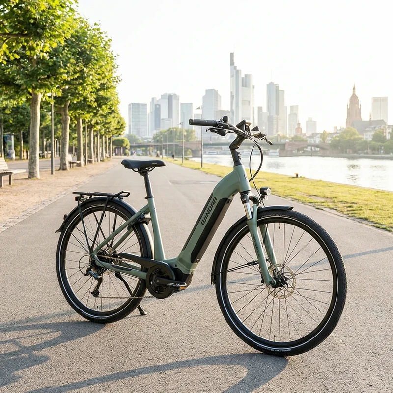 Winora E-City Bike TRIA X9 LOW i500Wh 9-G Cues