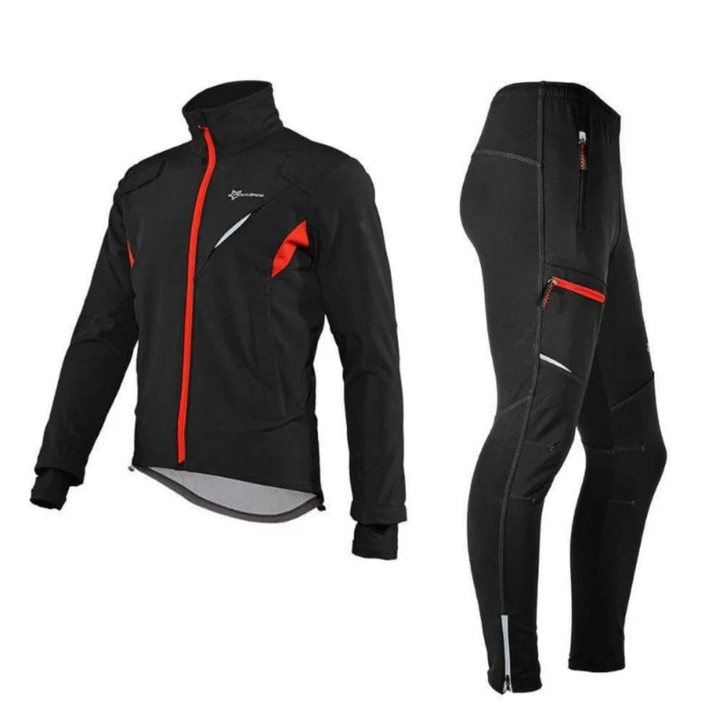 ROCKBROS Vinterjakke / Hose Herren Windschutz Radsportanzug
