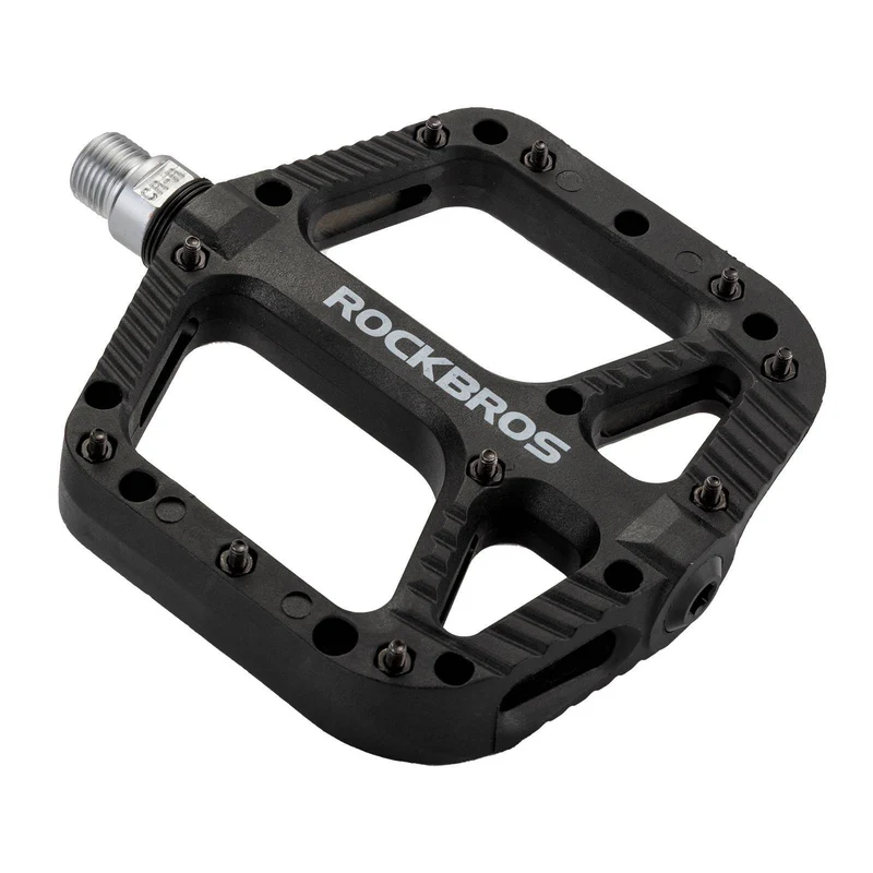 ROCKBROS Fahrradpedale Nylon Flat Pedale 9/16 Zoll med 3 lejer