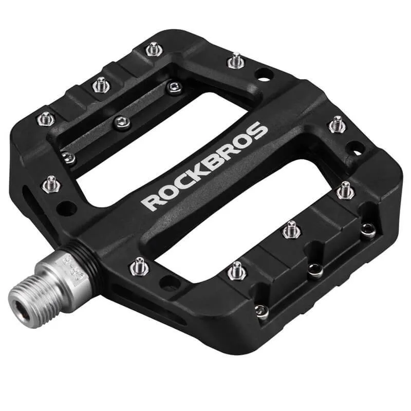 ROCKBROS Fahrradpedale 9/16 Zoll MTB Pedale med 3 lejer af nylon