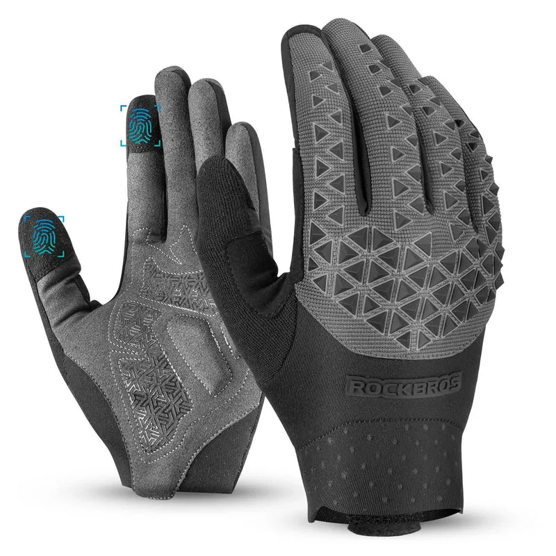 ROCKBROS Fahrradhandschuhe Winter Herren rutschfest Touchscreen