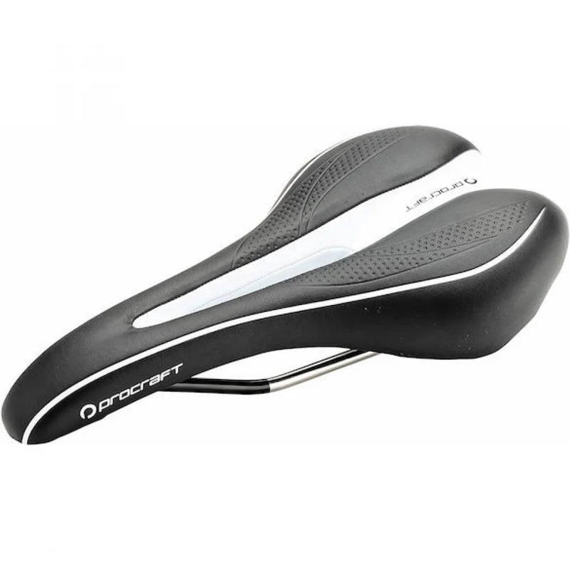 Procraft Sattel Sport Hollow 270 x 150 mm schwarz/weiß - sportlicher Komfort für Rennrad & Fitness