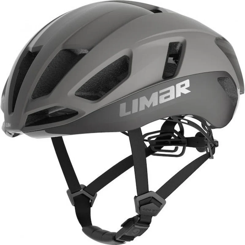 Limar Air Atlas Matt Gray M Grau - aerodynamischer Rennradhelm mit Top-Belüftung