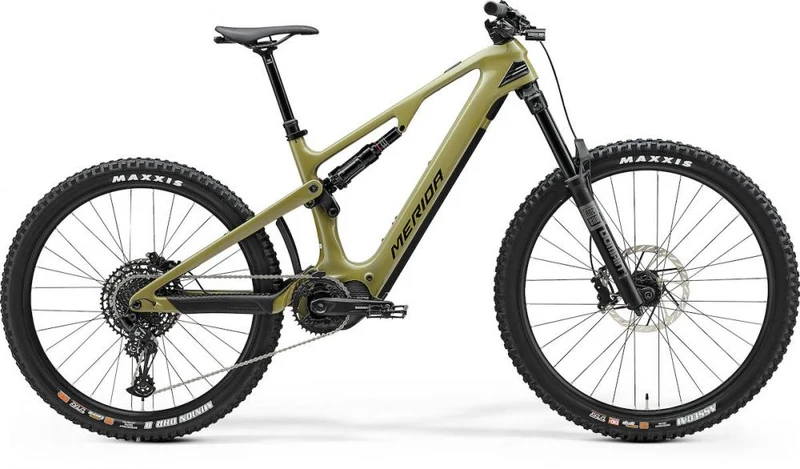 Merida eONE-SIXTY 6000 III1 glossy low L Grün/schwarz - kraftvolles E-MTB für anspruchsvolle Trails