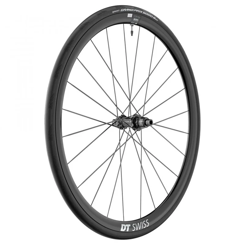 DT Swiss Laufrad AR 1600 Spline 30 622 x 30 mm Schwarz - aerodynamisches Disc-Vorderrad WTS