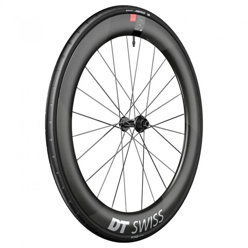 DT Swiss Laufrad ARC 1100 Dicut Disc 622 x 62 mm Schwarz - aerodynamisches Carbon-Vorderrad WTS