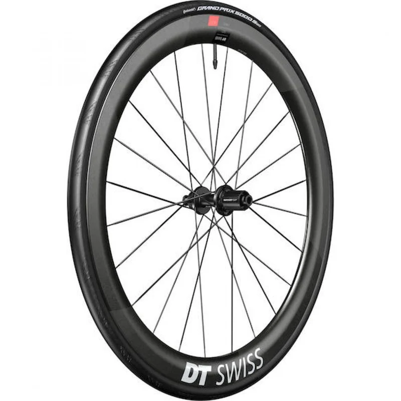 DT Swiss Laufrad ARC 1100 Dicut Disc 622 x 50 mm Schwarz - aero-optimiertes Carbon-Vorderrad