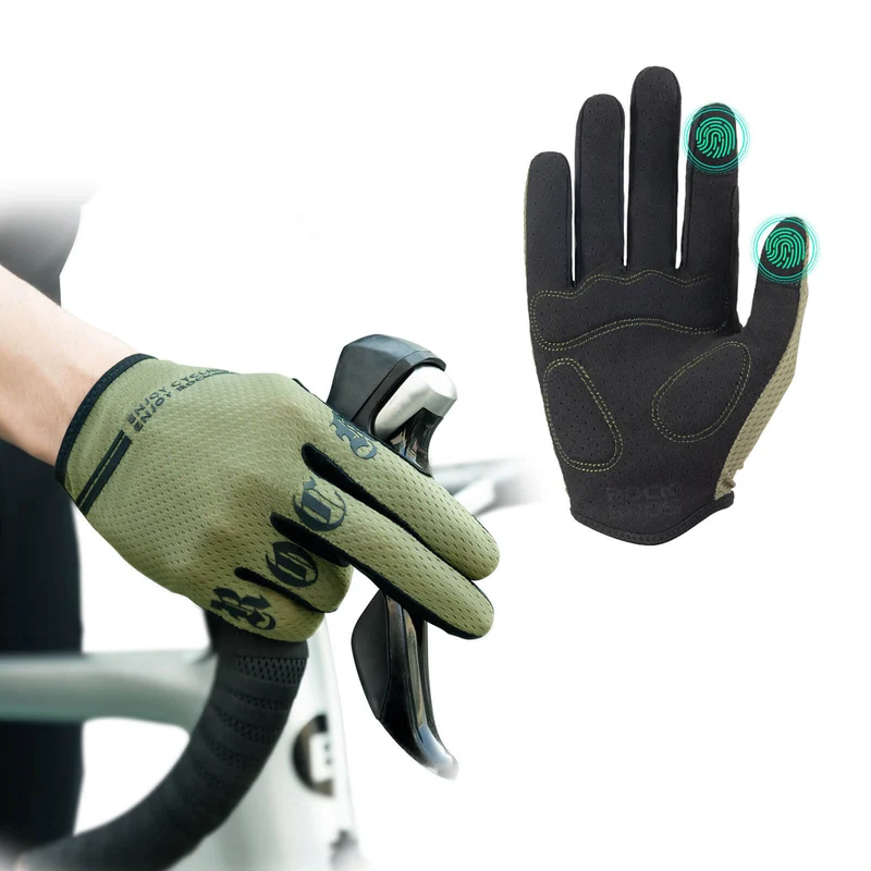 ROCKBROS Fahrradhandschuhe Vollerfinger Touchscreen Håndsko