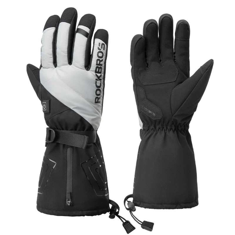 ROCKBROS Vinter håndsko Beheizbare Fahrradhandschuhe med batteri M-XL