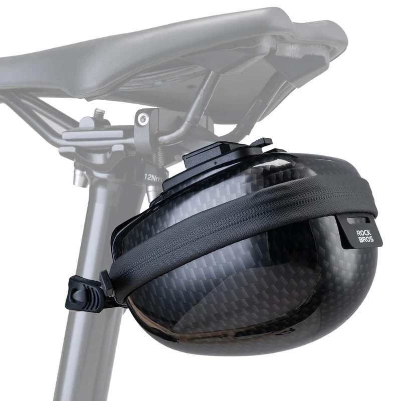ROCKBROS Fahrrad Satteltaschen Hard Shell Reflektierend 0,4 L med Halterung