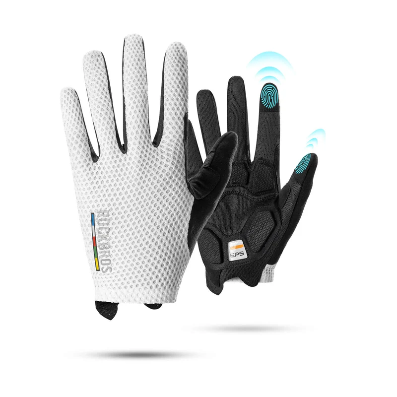 VEJ TIL HIMMEL Touchscreen Fahrradhandschuhe SBR Polsterung atmungsaktiv