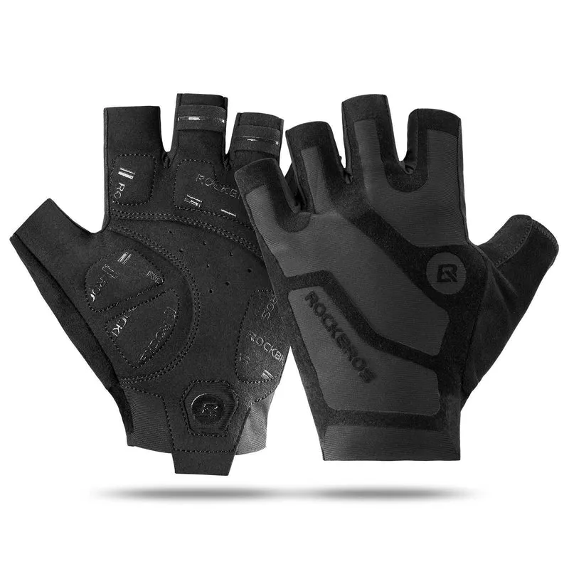 ROCKBROS Halbfinger-Radhandschuhe stoßdämpfend og rutschfest Unisex
