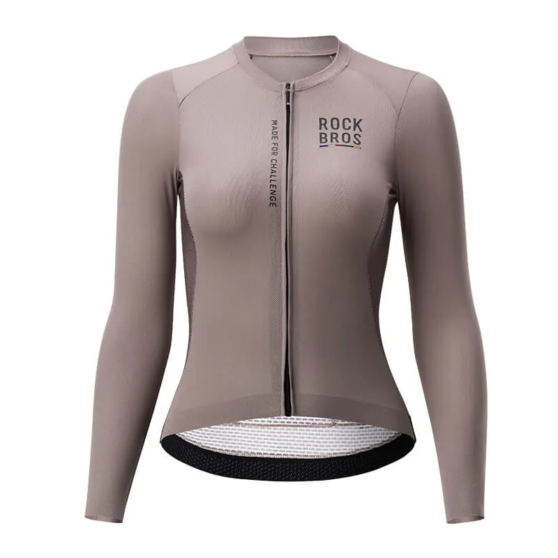 ROAD TO SKY Damen Langarm-Radtrikot Fahrrad Jersey für MTB & Rennrad