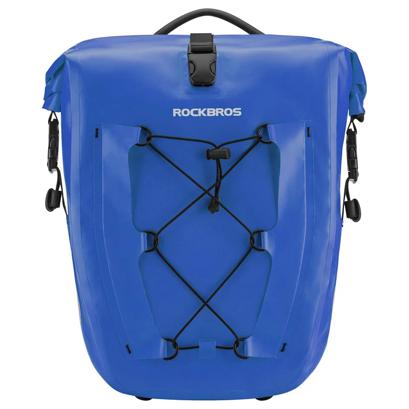 ROCKBROS Gepäckträgertasche 25L-32L 100 % wasserdicht mit Tragegriff