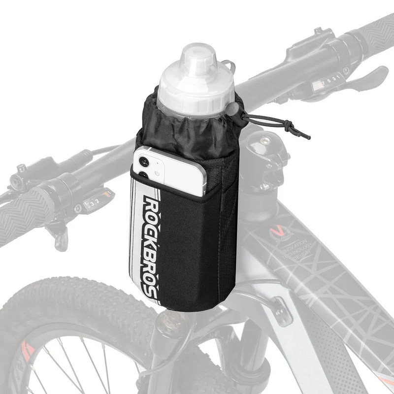 ROCKBROS Isolierte Fahrrad Lenkertasche mit Wasserflaschenhalter und Handytasche