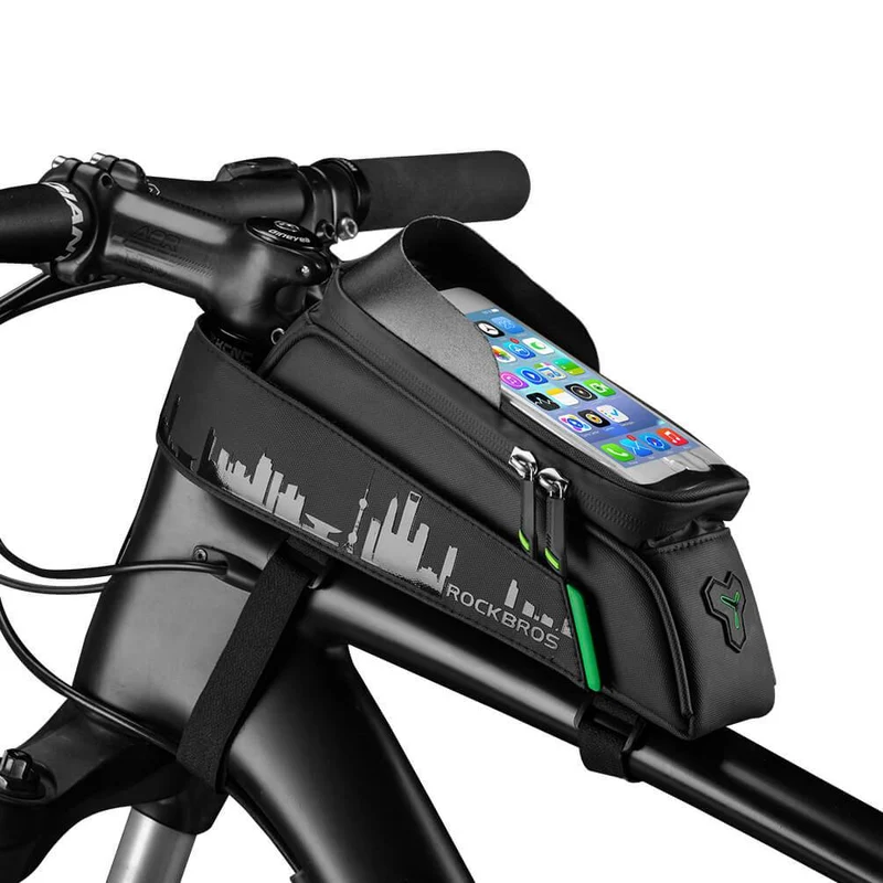 ROCKBROS Fahrrad Oberrohrtasche Wasserdicht Handytasche med Touchscreen
