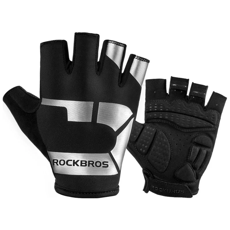 ROCKBROS Frühlings- og Herbst-Sport-Reithandschuhe Anti-Rutsch og reflekterende