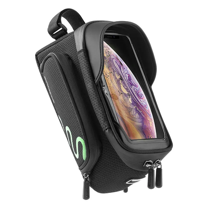 Oberrohrtasche til Smartphone med Regenschutz