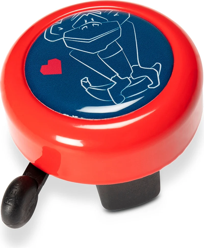 RFR Cube Fahrradklingel BUDDYS Monkey red´n´blue