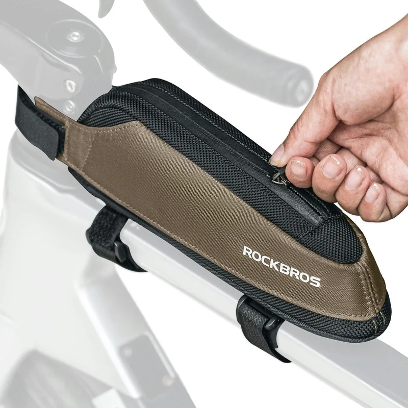 ROCKBROS Fahrradtasche Reflektierende Oberrohrtasche Dunkelgrün 0.65L
