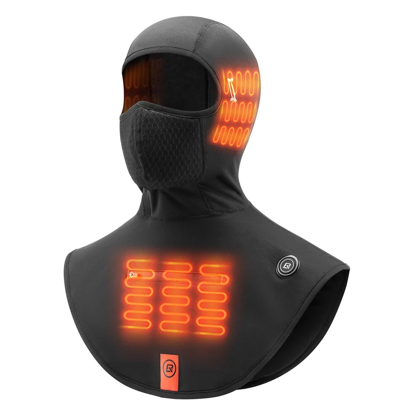 ROCKBROS Beheizte Balaclava Winter Warme Gesichtsmaske Winddicht