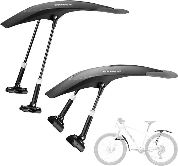 ROCKBROS Fahrrad Schutzbleche Sæt Vorne/Hinten Flexible Fahrradschutzblech Verstellbar