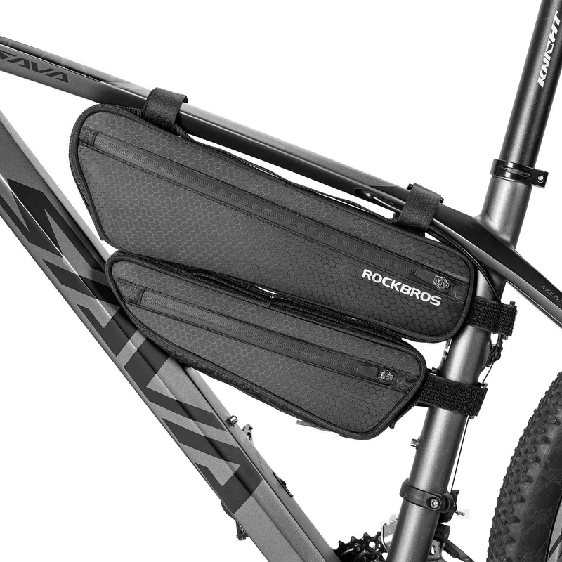 ROCKBROS 2 i 1 Fahrradtasche Sæt Rahmentasche Oberrohrtasche 2,5L
