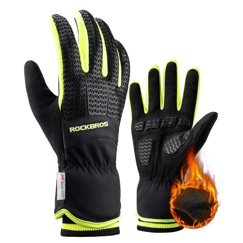 ROCKBROS Håndsko Fahrradhandschuhe Touchscreen Thinsulate Skihandschuh