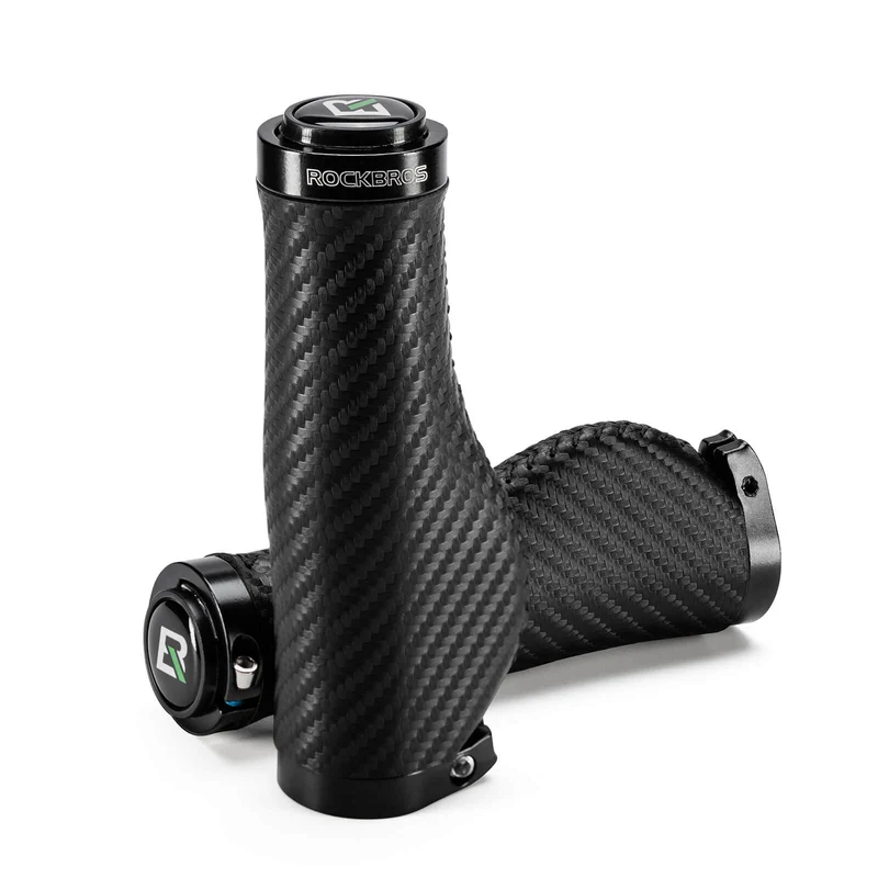 ROCKBROS Fahrradgriffe Kohlenstoffmuster Lenkergriffe Rutschfest 22,2mm