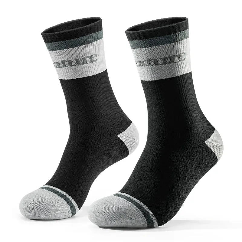 Qunature Wasserdichte Fahrradsocken Atmungsaktiv Unisex
