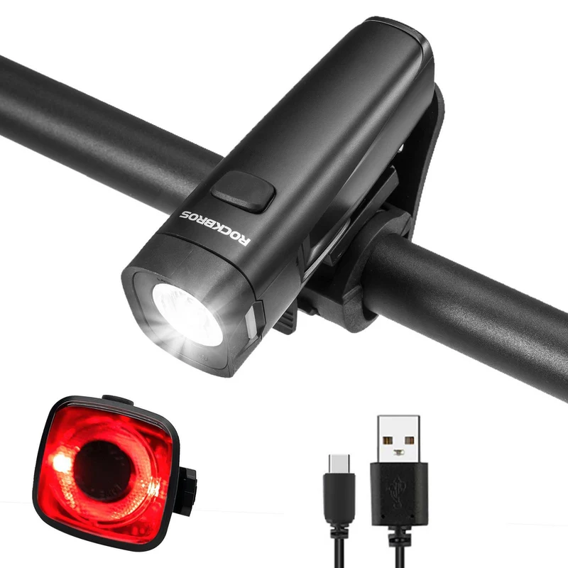 ROCKBROS Fahrradlicht Sæt Fahrradlampe enthalten Rücklicht & Frontlicht