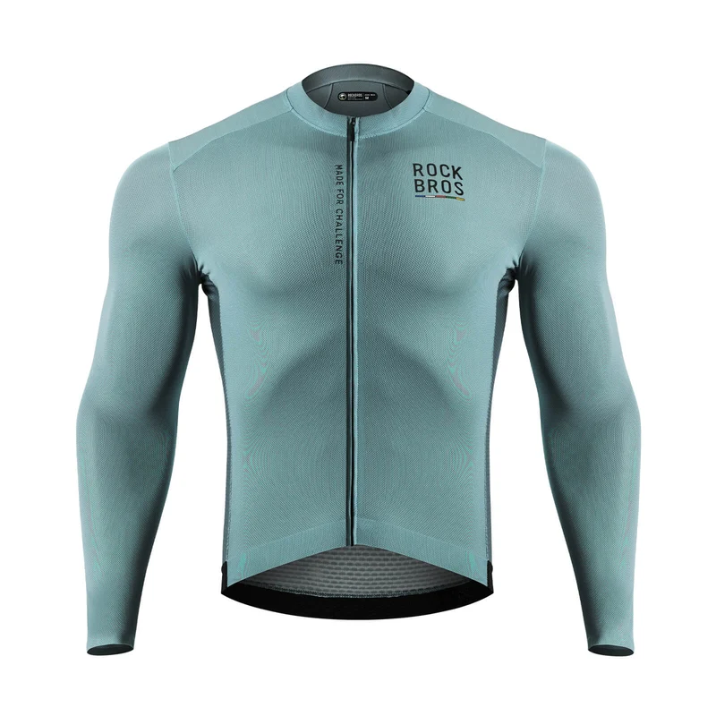 VEJ TIL HIMMEL Langarm-Radtrikot Herren Jersey Gelb/Blau