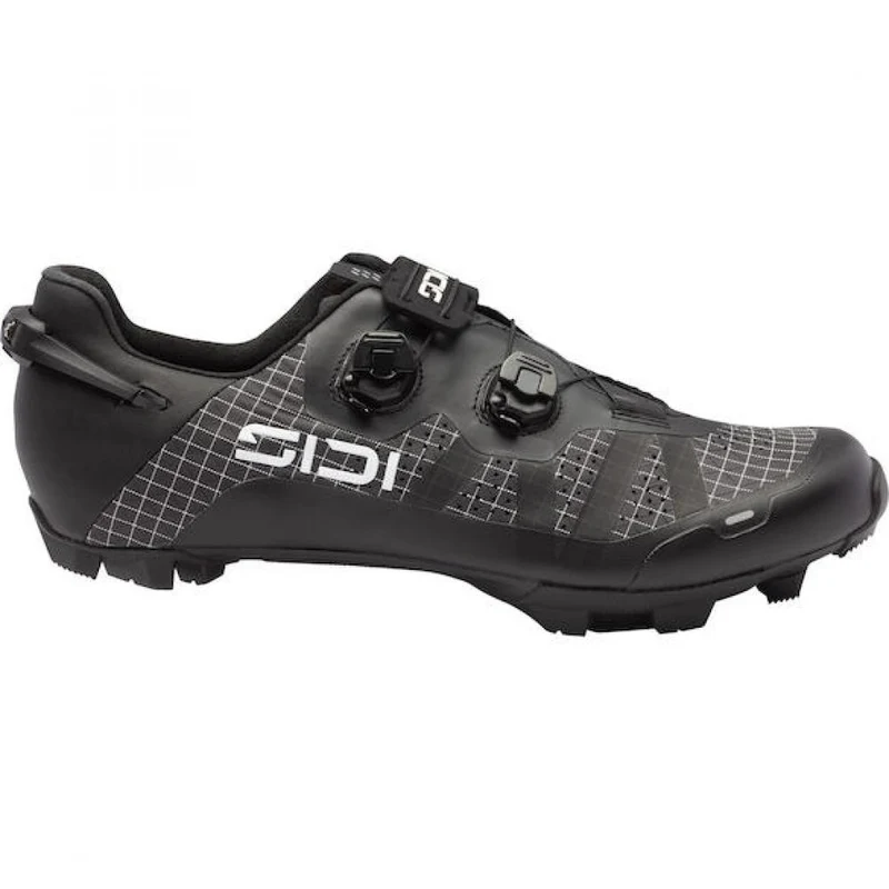 Sidi MTB AERON black 45,5 Schwarz - leichter MTB-Schuh mit Vollcarbonsohle